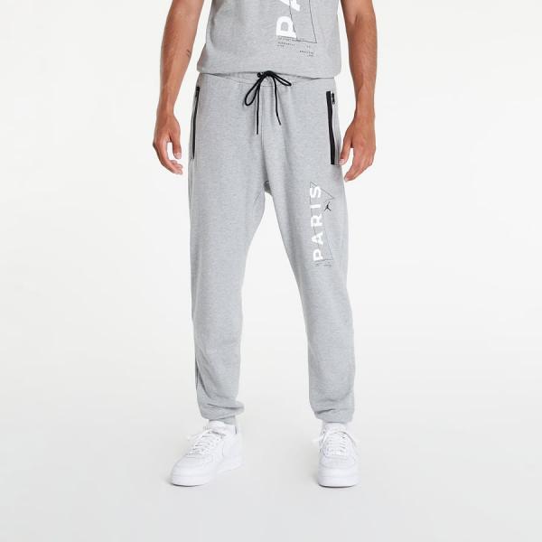 Tepláky Nike Jordan Paris Saint-Germain Men's Fleece Pants Dark Grey Heather/ White