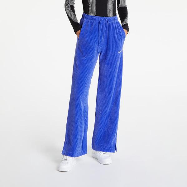 Tepláky Nike Sportswear Women's Velour Wide-Leg Pants Lapis/ Sail
