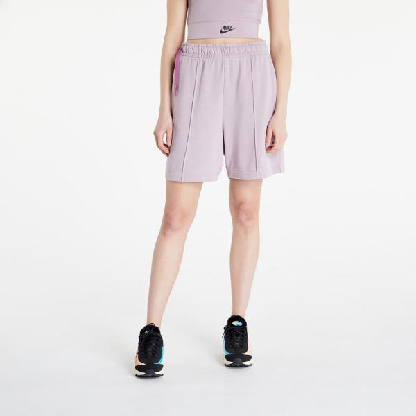 Teplákové šortky Nike Sportswear French Terry Fleece High-Rise Shorts Dnc Plum Fog