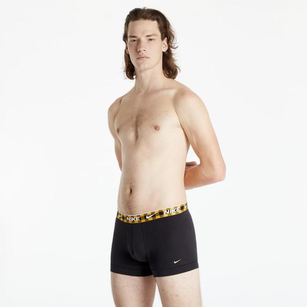 Nike Everyday Cotton Stretch 3-Pack Trunk Black