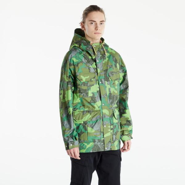 Podzimní bunda The North Face Printed Dryvent Mountain Parka Tea Green TNF Camo Print