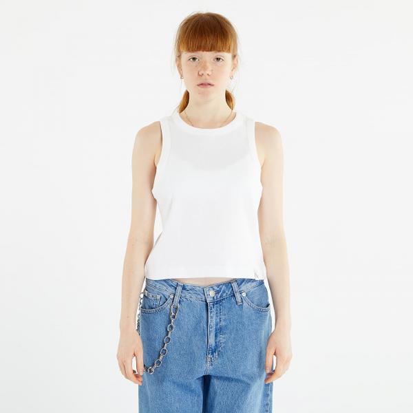 Tílko Calvin Klein Jeans Tab Rib Tank Top Bright White S