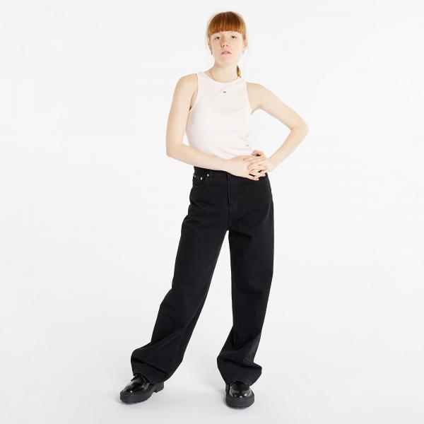 Tílko Tommy Jeans Essential Rib Tank Top Faint Pink M