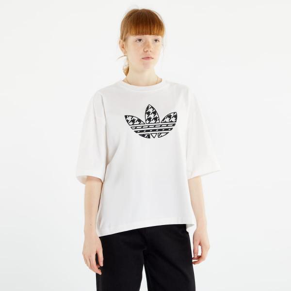 adidas Originals Houndstooth Trefoil Infill Tee White