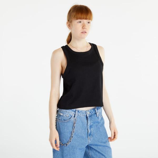 Tílko CALVIN KLEIN JEANS Ribbed Tank Top Black XS