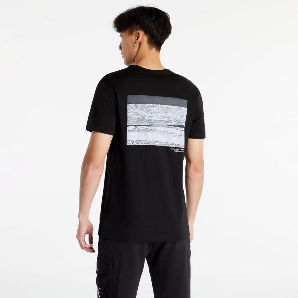 CALVIN KLEIN JEANS Landscape Box Back Short Sleeve T-Shirt Black