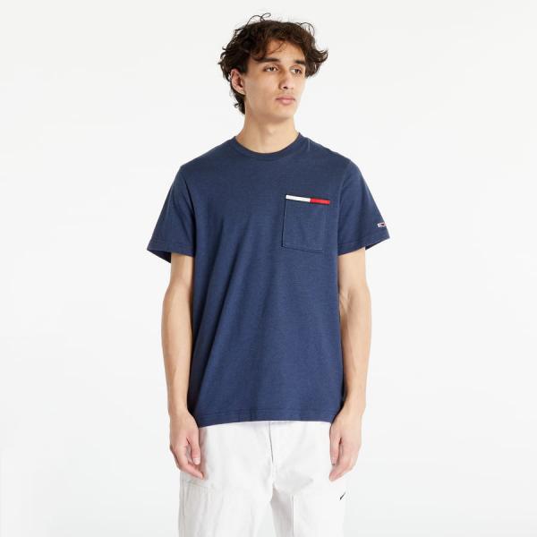 Tričko TOMMY JEANS Essential Flag Pocket Short Sleeve Tee Twilight Navy Heather S