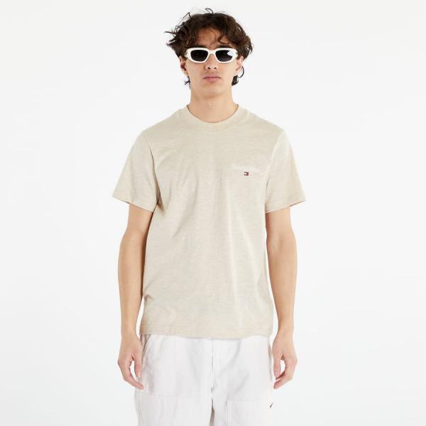 TOMMY JEANS Regular Heathered Short Sleeve T-Shirt Classic Beige