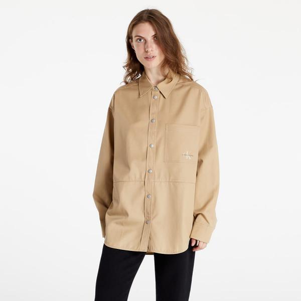 Dámská košile CALVIN KLEIN JEANS Calvin Klein Jeans Overshirt Travertine