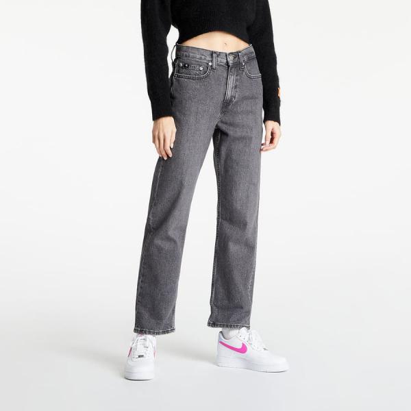 Dámské jeans CALVIN KLEIN JEANS Hr Straight Ankle Denim Grey