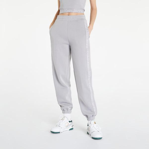 CALVIN KLEIN JEANS Logo Tape Jogger Pants Mercury Grey