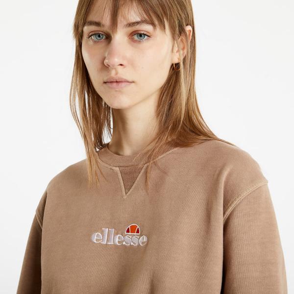 ellesse Popsy Cropped Sweatshirt Brown