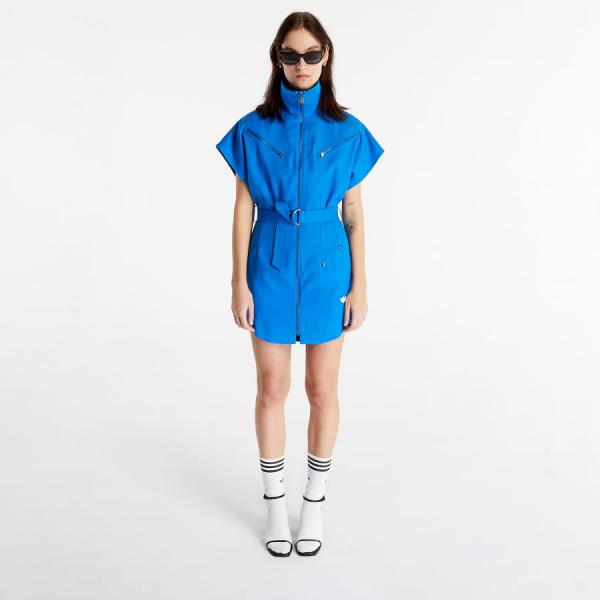 Šaty adidas Originals Blue Version Club Shirtdress Blue Bird