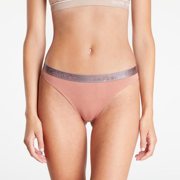 Kalhotky Calvin Klein Calvin Klein Radiant Cotton Thong 3-Pack Sundown Orange/ White/ Peach Melba
