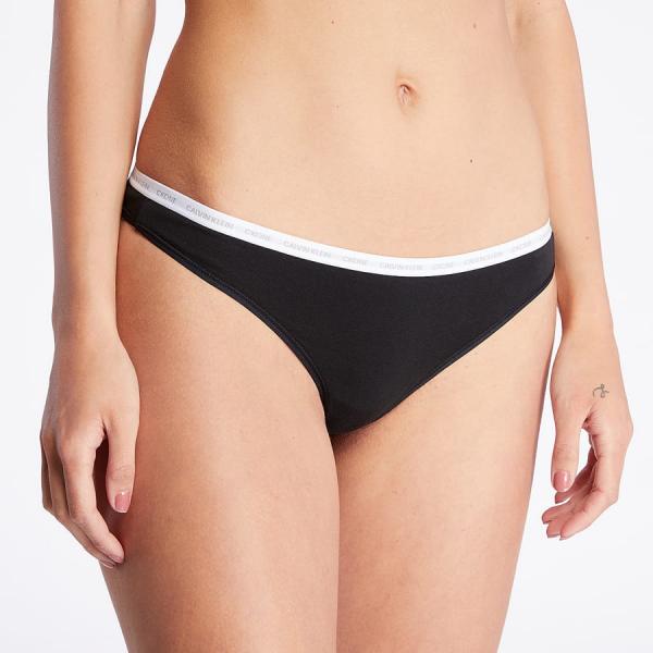 Kalhotky Calvin Klein 2-Pack Thongs Black