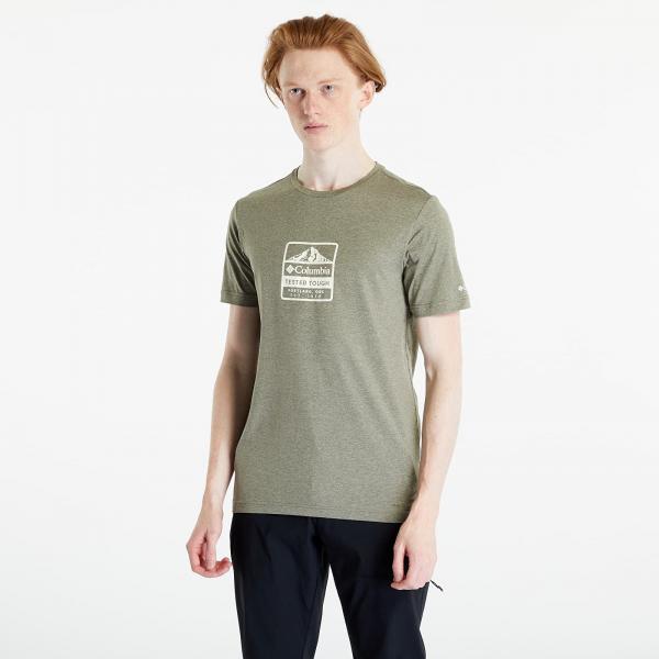 Tričko Columbia Tech Trail™ Front Graphic Short Sleeve Tee Stone Green Heather S