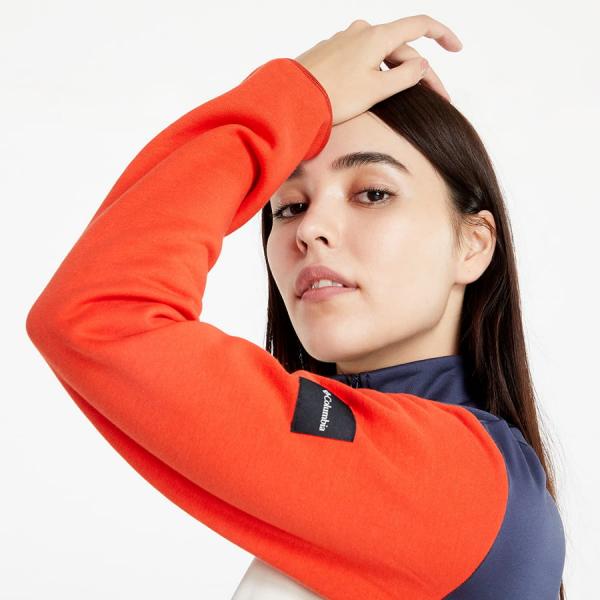 Dámská mikina Columbia Lodge™ Hybrid Pullover Bold Orange