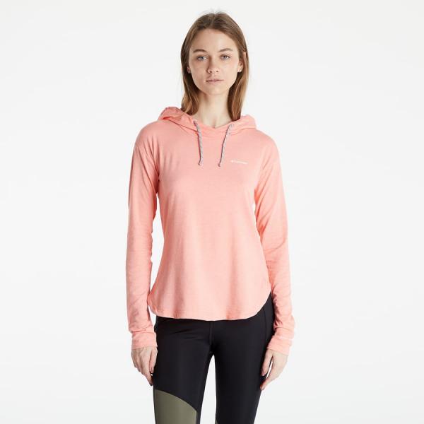 Dámská mikina Columbia Sun Trek™ Eu Hooded Pullover Coral Reef Heat