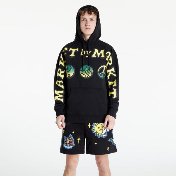 Market Cali Lock Gradient Hoodie Black Overdye