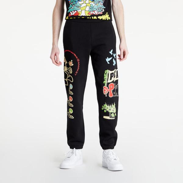 Tepláky Market Peace And Power Sweatpants Black