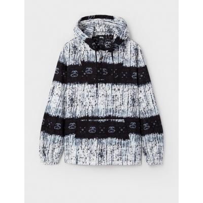 Stüssy Batik Woven Poncho Black