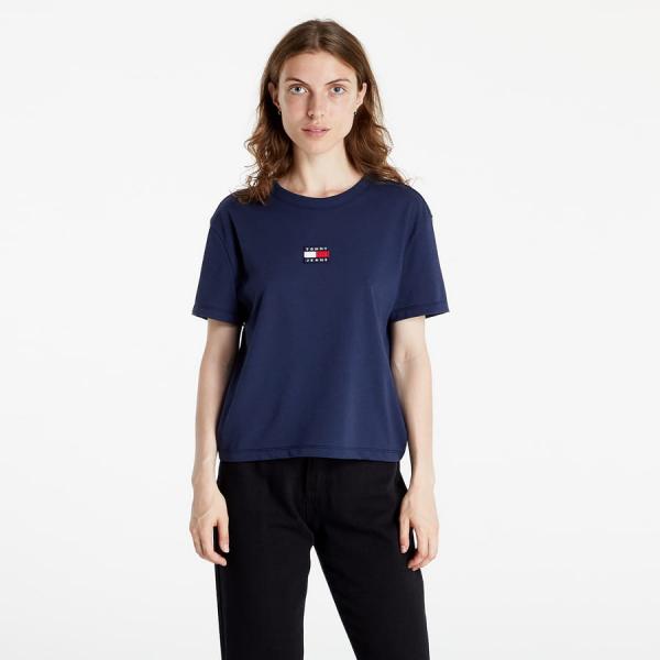 TOMMY JEANS Tommy Center Badge Tee Twilight Navy