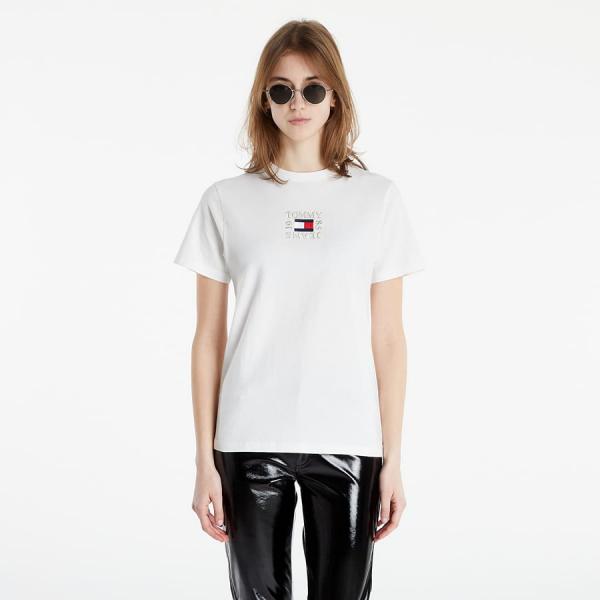 TOMMY JEANS Relaxed Timeless Box Short Sleeve Tee Ecru