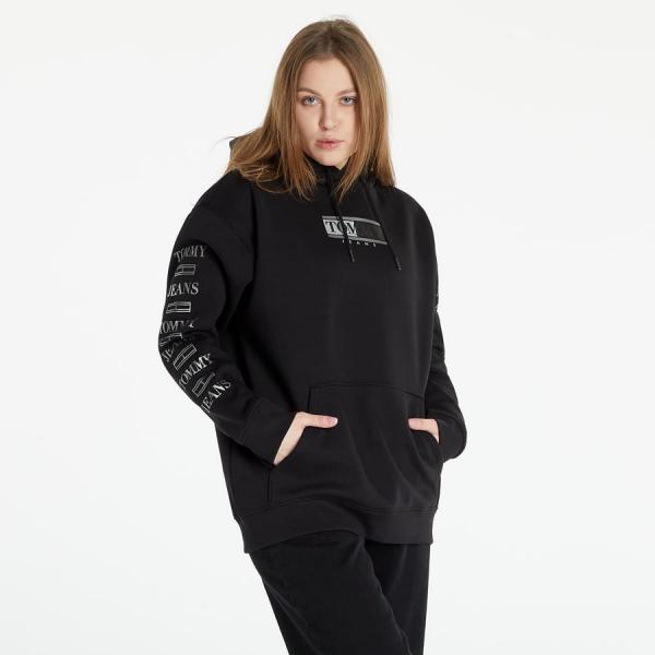 Dámská mikina TOMMY JEANS Abo Metallic Hoodie Black