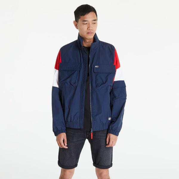 Větrovka TOMMY JEANS Archive Track Jacket Twilight Navy/ Multicolor
