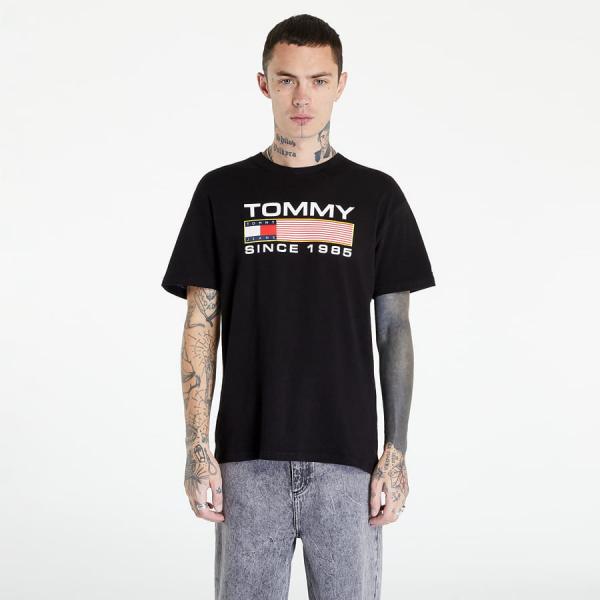 Tričko s krátkým rukávem TOMMY JEANS Classic Athletic Twisted Logo Tee Black