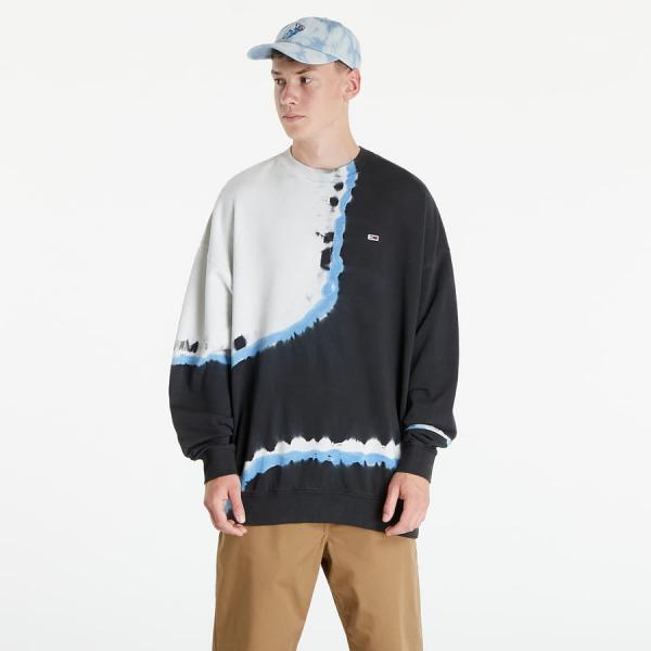 Mikina TOMMY JEANS Tie Dye Crew Tie Dye Mix