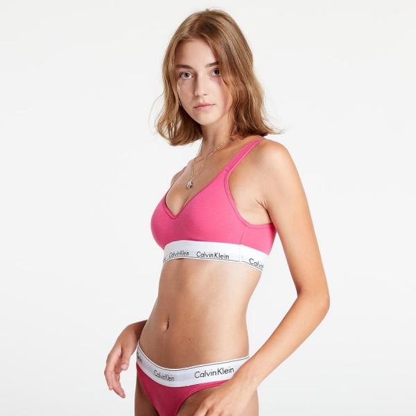 Podprsenka Calvin Klein Modern Cotton Lift Bralette (Scoop Back) Raspberry Sorbet S