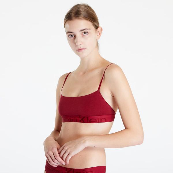Podprsenka Calvin Klein Monolith Cotton Unlined Bralette Red Carpet XS