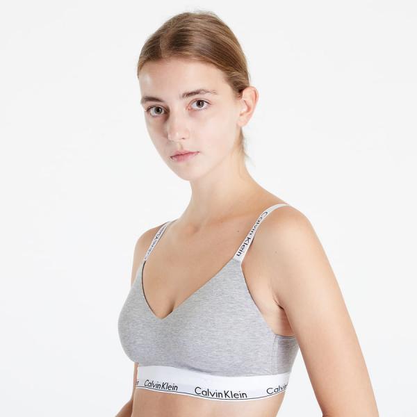 Podprsenka Calvin Klein Calvin Klein Modern Cotton Light Lined Bralette (Full Cup) Grey Heather