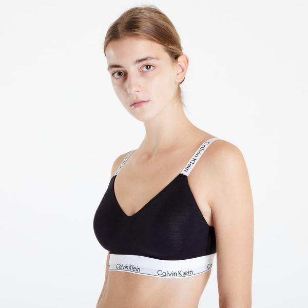 Podprsenka Calvin Klein Modern Cotton Light Lined Bralette (Full Cup) Black M