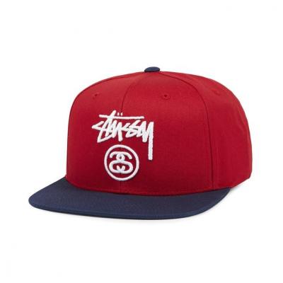Stüssy Stock Lock SP16 Cap Red
