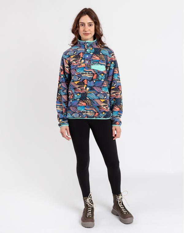 Patagonia W's LW Synch Snap-T P/O Joy: Pitch Blue XS