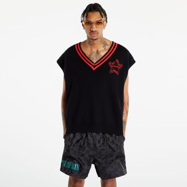 PLEASURES Outpost Oversized Vest Black