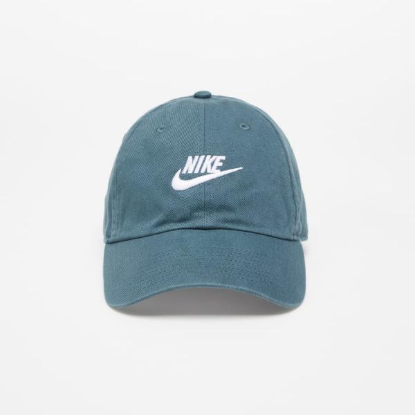Kšiltovka Nike Sportswear Heritage86 Futura Washed Hat Faded Spruce/ White