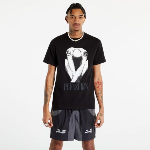 Tričko s krátkým rukávem PLEASURES Bended T-Shirt Black