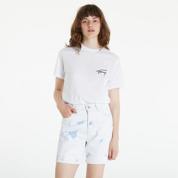 Dámské tričko TOMMY JEANS Relaxed Tommy Signature Short Sleeve Tee White