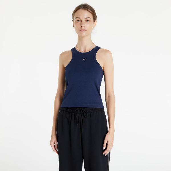 TOMMY JEANS Feminine Rib Tank Top Twilight Navy