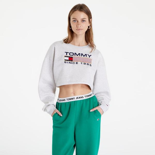 TOMMY JEANS Super Crop Moder Silver Grey Heather