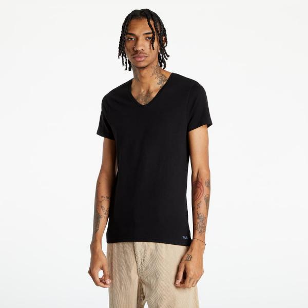 Tričko s krátkým rukávem Fila Man Undershirt V-Neck Black