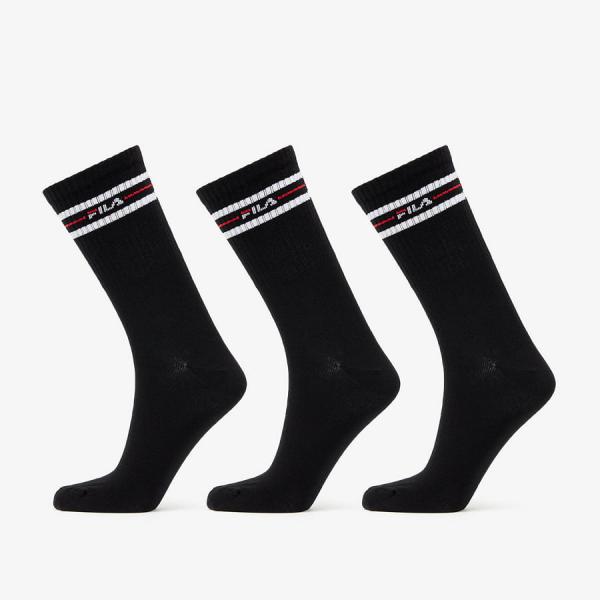 Ponožky Fila 3-Pack Street Socks Black