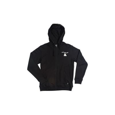 Poler Wolf Zip-Up Hoodie Black