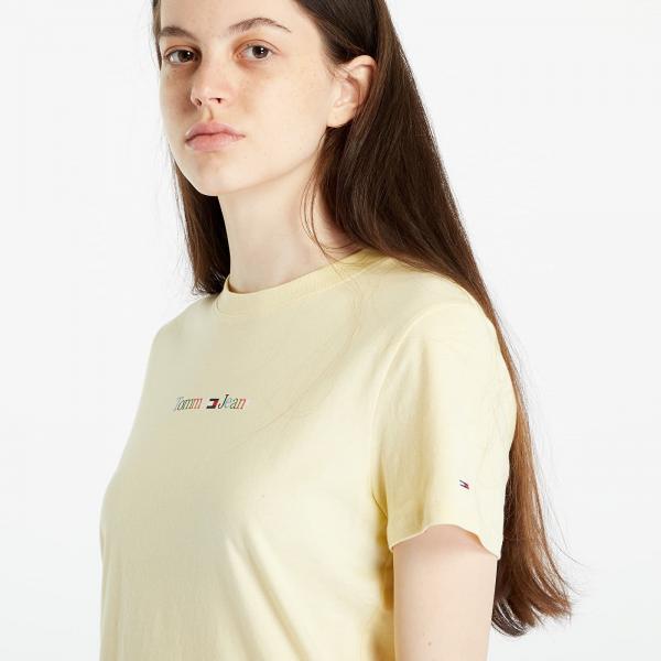 Tričko Tommy Jeans Regular Color Serif T-Shirt Yellow XL