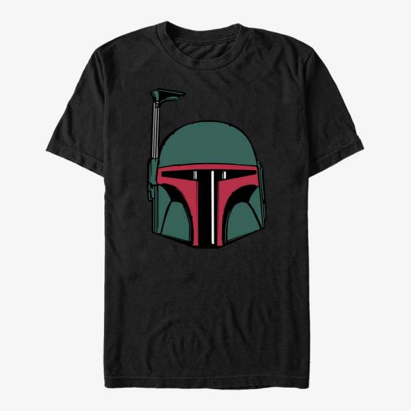 Tričko Merch Star Wars: Classic - Boba Head Black S