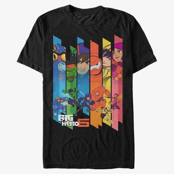 Tričko Merch Disney Big Hero 6 Movie - Curtains Black S
