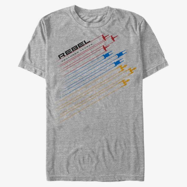 Tričko Merch Star Wars: Rogue One - Ship Launch Heather Grey S